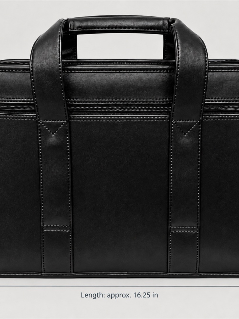 Samsonite Black Leather Briefcase messenger bag with strap